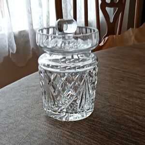Elegant Crystal Jar with Lid